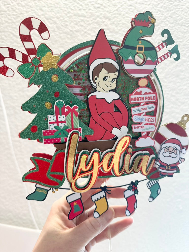Elf on the Shelf Cake Topper