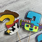 Toy story inspired cupcake toppers