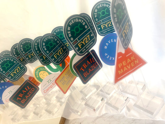 Custom Corporate Event Centerpieces | Branded Acrylic Table Decor | Bulk Orders Available