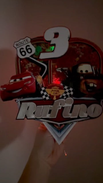 Cars Theme Cake Topper